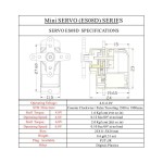 Hot Sales EMAX ES08D II 8.6g Mini Plastic Gear Digital Servo 2.0kg/ 0.10 Sec for RC Models UAV Robot Plane Car